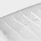 Органайзер для хранения белья LaDо́m, 7 ячеек, 32×32×10 см, белый - Фото 6