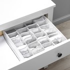 Органайзер для хранения белья LaDо́m, 24 ячейки, 32×32×10 см, белый - Фото 10