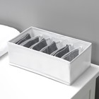 Органайзер для хранения белья LaDо́m, 6 ячеек, 28×16×10 см, белый - Фото 12