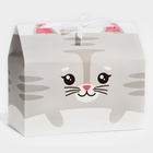 Коробка для сладостей «Котик», 10 х 18 х 14 см - фото 321744890