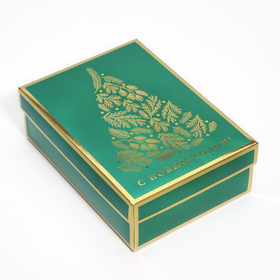 Коробка складная  «Ёлочка», 21 × 15 × 7 см