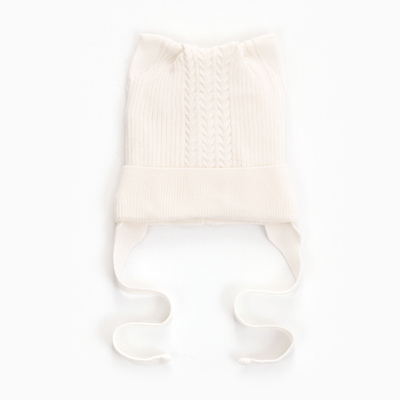 Шапка детская, цвет молочный, размер 50-52