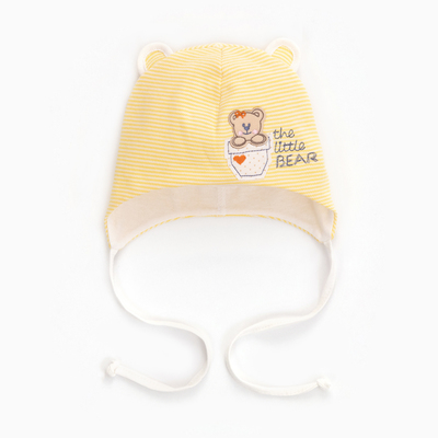 Шапка детская, размер 38-40, жёлтая