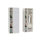 Стенка Морти, Шкаф, Стол, Стеллаж, Полка, Крафт белый/Цемент - фото 24512700