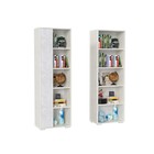 Стенка Морти, Шкаф, Стол, Стеллаж, Полка, Крафт белый/Цемент - фото 24751291