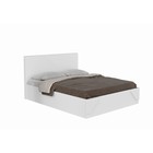 Кровать двуспальная 1600 Палермо, 2098х1670х1033, Белый/Белый матовый МДФ - фото 2333463
