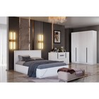 Шкаф двухстворчатый Палермо, 900х554х2303, Белый/Белый матовый МДФ - фото 24493018