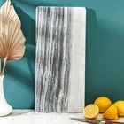 УЦЕНКА Доска для подачи Magistro Graystone, 38×18 см, из мрамора, цвет серый - Фото 1
