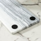 УЦЕНКА Доска для подачи Magistro Graystone, 38×18 см, из мрамора, цвет серый - Фото 3