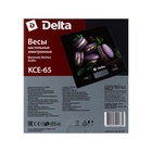 Весы кухонные DELTA KCE-65, электронные, до 5 кг, рисунок "Ягодные макарони" - фото 4465815
