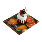 Весы кухонные DELTA KCE-70, электронные, до 5 кг, рисунок "Сочные апельсины" - фото 4465830