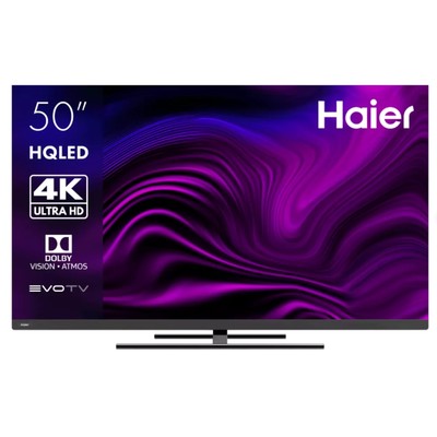 Телевизор Haier SMART TV АХ Рrо, 50", 3840x2160, DVB-T2/C/S2, HDMI 4, USB 2, Smart TV, чёрный