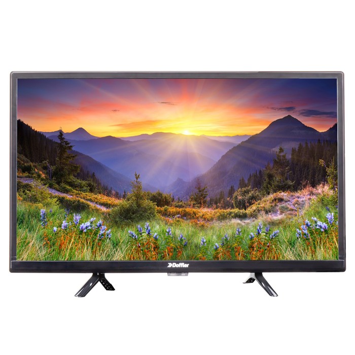 Телевизор DOFFLER 24КН29, 24", 1366x768, DVB-T2/C/S2, HDMI 2, USB 1, чёрный - Фото 1