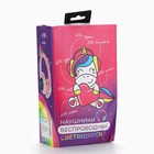 УЦЕНКА Наушники светящиеся ушки, беспроводные «Единорог», розовые W-01 - Фото 10