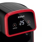 Турка электрическая Kitfort КТ-7455, 600 Вт, 0.3 л, красно-чёрная - фото 24493545