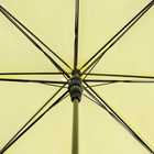 УЦЕНКА Зонт - трость полуавтоматический, 8 спиц, R = 46/55 см, D = 110 см, цвет жёлтый - Фото 6