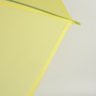 УЦЕНКА Зонт - трость полуавтоматический, 8 спиц, R = 46/55 см, D = 110 см, цвет жёлтый - Фото 9
