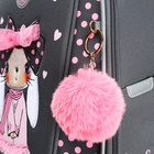 Ранец каркасный, 36 х 29 х 18 см, Grizzly, + брелок, из плюша и меха, серый - фото 24570598