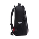 Ранец каркасный, 37 х 26 х 16 см, Grizzly, чёрный - фото 24493665