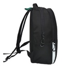 Рюкзак школьный, 38 х 29 х 16 см, Grizzly, эргономичная спинка, чёрный/зелёный - фото 24557336