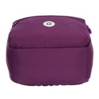 Рюкзак молодёжный 38 х 27 х 13 см, Grizzly, отделение для ноутбука, чёрный/фиолетовый - фото 24557346