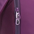 Рюкзак молодёжный 38 х 27 х 13 см, Grizzly, отделение для ноутбука, чёрный/фиолетовый - фото 24557349