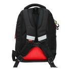 Рюкзак школьный, 40 х 27 х 20 см, Grizzly, эргономичная спинка, отделение для ноутбука, чёрный - фото 24557401