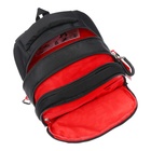 Рюкзак школьный, 40 х 27 х 20 см, Grizzly, эргономичная спинка, отделение для ноутбука, чёрный - фото 24557404