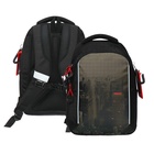 Рюкзак школьный, 40 х 27 х 20 см, Grizzly, эргономичная спинка, отделение для ноутбука, чёрный - фото 9152017