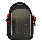 Рюкзак школьный, 40 х 27 х 20 см, Grizzly, эргономичная спинка, отделение для ноутбука, чёрный - Фото 3