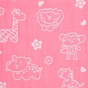 Полотенце LoveLife «Зверушки», 26×50 см, хлопок 100%, розовое