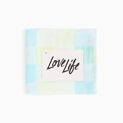 Полотенце LoveLife «Клеточки», 26×50 см, хлопок 100%, голубое