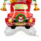 Воздушный шар фольгированный 47" «Новогодняя машинка», на подставке - Фото 3
