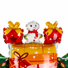 Воздушный шар фольгированный 47" «Новогодняя машинка», на подставке - Фото 5