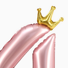 Воздушный шар фольгированный 42" «Цифра 4 с короной», на подставке - Фото 2