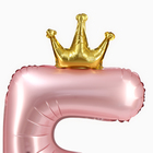 Воздушный шар фольгированный 42" «Цифра 5 с короной», на подставке - Фото 2