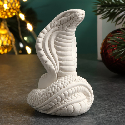 Фигура для раскраски «Змея Кобра малая» 6×4×4 см