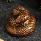 Фигура "Змейка малая" бордовый с позолотой, 4х4х2см - Фото 3