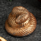 Фигура "Змейка малая" состаренная бронза, 4х4х2см - Фото 3