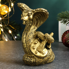 Фигура "Змея с красками" старое золото, 8см - фото 321747299