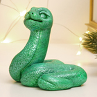 Фигура "Змейка Даша" зеленый металлик, 5х6х4см - Фото 2
