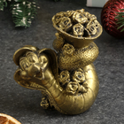 Фигура "Змея с цветами" старое золото, 7х7х5см - Фото 4