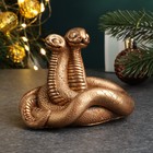 Фигура "Пара змей" бронза, 8х8см - фото 307215914
