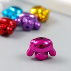 Бусина для творчества пластик «Зайчик глянцевый металлик», 2.1×1.6×1.3 см, МИКС - Фото 4