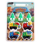 Машинки инерционные «Весёлая стройка», набор 4 шт., с аксессуарами, цвета МИКС - Фото 14