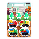 Машинки инерционные «Весёлая стройка», набор 4 шт., с аксессуарами, цвета МИКС - Фото 15