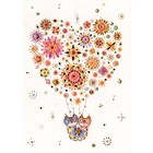 Открытка Turnowsky «Воздушный шар-сердце с котами», 16.7х11.8 см - фото 110652458