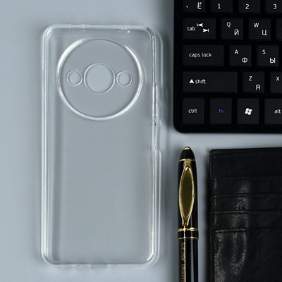 Чехол BoraSCO Bumper Case для Xiaomi Redmi A3, силиконовый, прозрачный