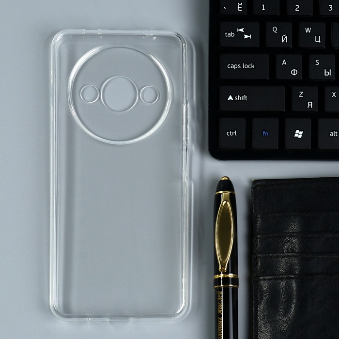 Чехол BoraSCO Bumper Case для Xiaomi Redmi A3, силиконовый, прозрачный - Фото 1