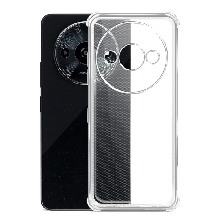 Чехол BoraSCO Bumper Case для Xiaomi Redmi A3, силиконовый, прозрачный - фото 51583764